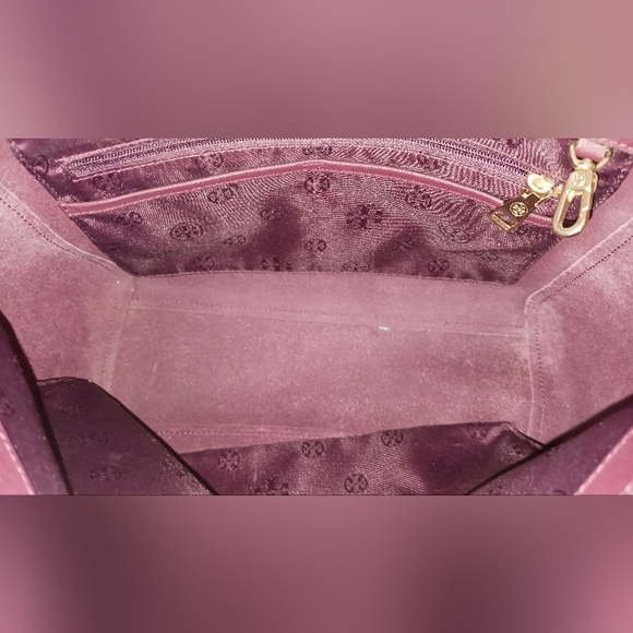 Tory Burch Maroon Emerson Large Tote GUC - Picture 15 of 16
